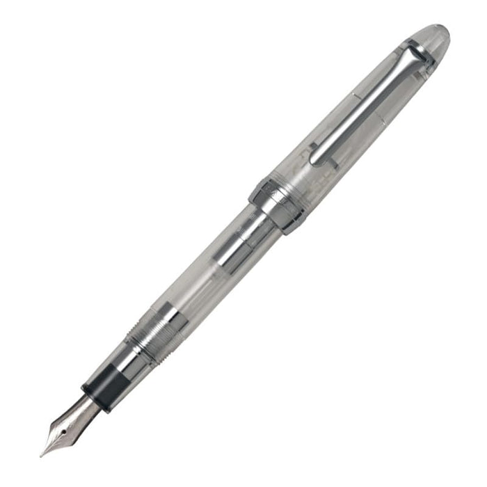 Sailor Fountain Pen Profit Lite Zoom Silver Trim Demonstrator 11-1075-700