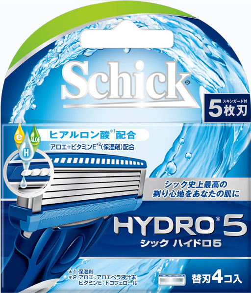 Schick Hydro 5 Replacement Razor Blades - 5 Blades Pack of 4-Kiichin - The #1 Place for Japanese Goods in Your Hand!