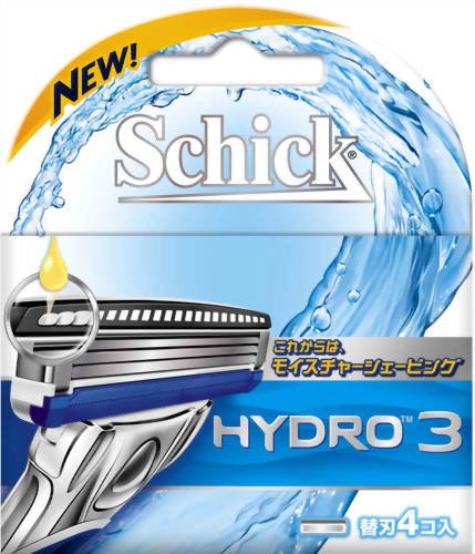 Schick Hydro 3 Razor Blade Refills 4-Piece Replacement Pack-Kiichin - The #1 Place for Japanese Goods in Your Hand!