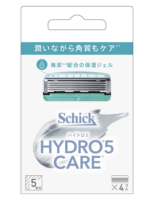 Schick Hydro 5 Care 4-Piece Replacement Shaving Razor Blades-Kiichin - The #1 Place for Japanese Goods in Your Hand!