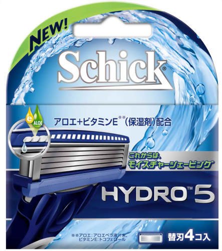 Schick Hydro 5 4-Piece Replacement Blade Set - Skin-Comforting Shave-Kiichin - The #1 Place for Japanese Goods in Your Hand!