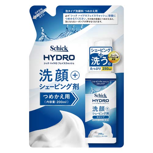 Schick Hydro 200ml Refill – Facial Cleanser & Shaving Foam Face Wash-Kiichin - The #1 Place for Japanese Goods in Your Hand!