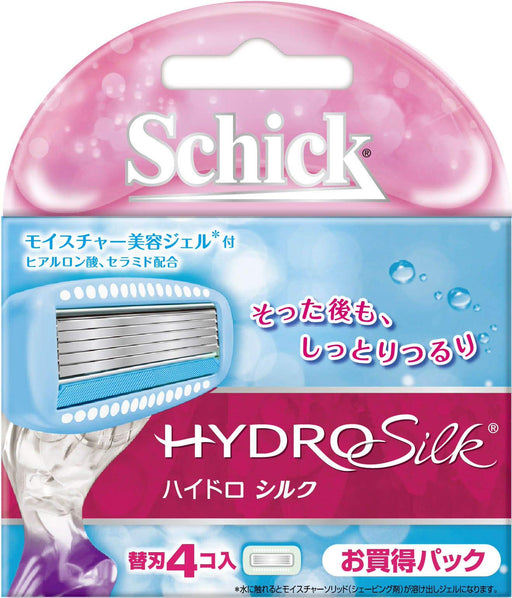 Schick Women's Razor Hydrosilk 4-Piece Replacement Blades-Kiichin - The #1 Place for Japanese Goods in Your Hand!