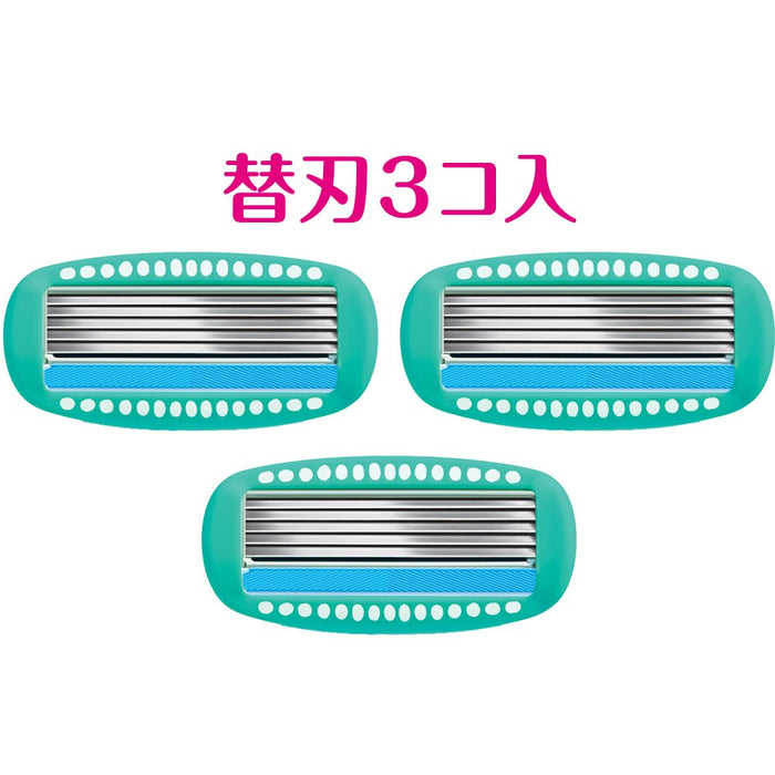 Schick Hydrosilk Replacement Blades - 3 Pieces for Sensitive Skin Women's Razor-Kiichin - The #1 Place for Japanese Goods in Your Hand!