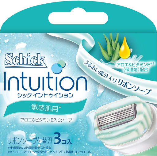 Schick Intuition Sensitive Skin 3-Piece Replacement Blade Set-Kiichin - The #1 Place for Japanese Goods in Your Hand!