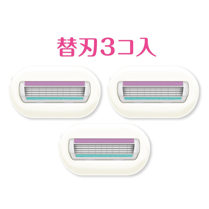 Schick Intuition Women's Razor Replacement Blade 3-Pack with Skin Moisturizing-Kiichin - The #1 Place for Japanese Goods in Your Hand!