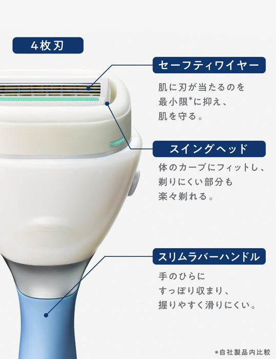 Schick Body Hair Treatment Shaver with Moisture Soap Holder and Extra Blade-Kiichin - The #1 Place for Japanese Goods in Your Hand!