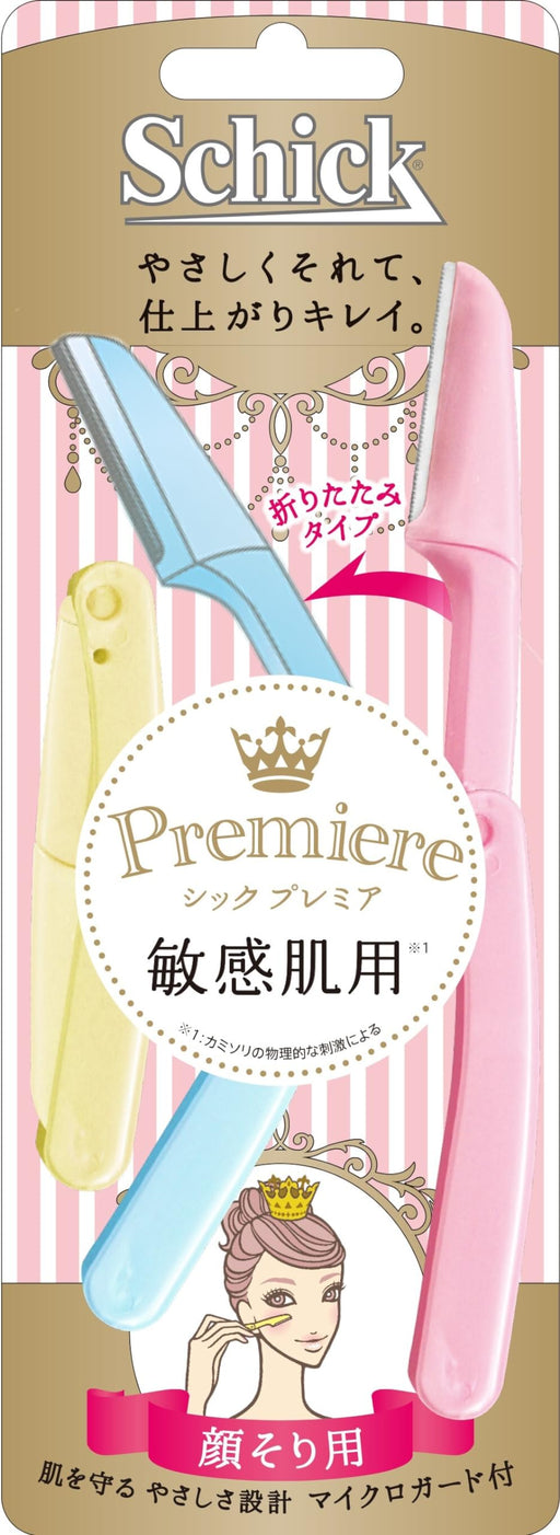 Schick Premier Women's 3-Piece Sensitive Skin Foldable Razor with Micro Guard-Kiichin - The #1 Place for Japanese Goods in Your Hand!