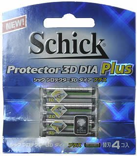 Schick Protector 3D Dia Plus 4-Pack Replacement Blades-Kiichin - The #1 Place for Japanese Goods in Your Hand!