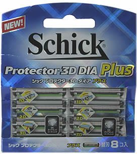 Schick Protector 3D Diaplus Pack of 8 Durable Replacement Blades-Kiichin - The #1 Place for Japanese Goods in Your Hand!