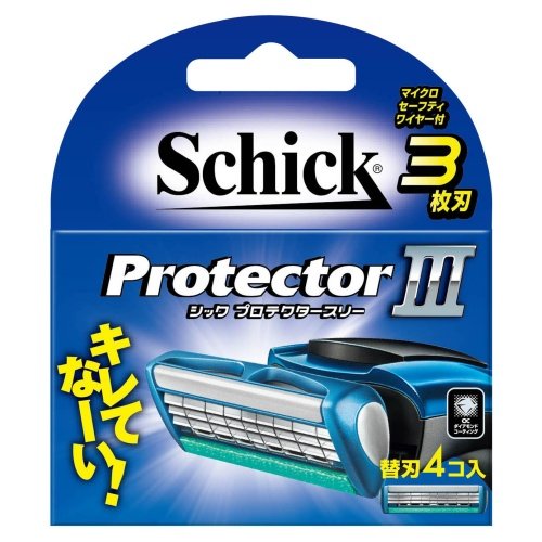 Schick - Protector Three Pack of 4 Replacement Blades-Kiichin - The #1 Place for Japanese Goods in Your Hand!