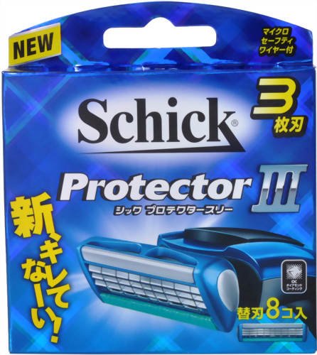 Schick Protector Three 8-Pack of Replacement Blades - High-Quality Schick Blades-Kiichin - The #1 Place for Japanese Goods in Your Hand!
