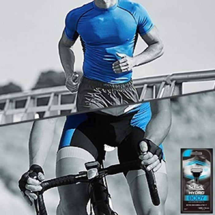 Schick Hydro Body Groomer Razor for Men - Ideal for Gym & Sports Shaving Chest Arms Legs - 1 Piece-Kiichin - The #1 Place for Japanese Goods in Your Hand!