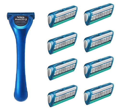 Schick 3-Blade Razor Club Pack German-Made Protector with Spare Blades-Kiichin - The #1 Place for Japanese Goods in Your Hand!