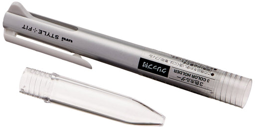 Mitsubishi Pencil Style-Fit 3-Color Silver Holder with Clip Ue3H-208 .2-Kiichin - The #1 Place for Japanese Goods in Your Hand!