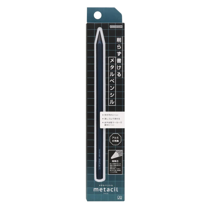 Sun-Star Stationery No-Sharpen Metallic Pencil 2H Equiv Blue S4482662