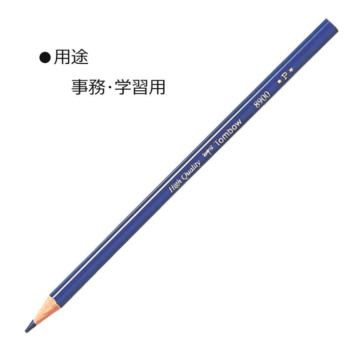 Tombow 8900P Indigo Blue Round Pencil - 1 Dozen Pack-Kiichin - The #1 Place for Japanese Goods in Your Hand!