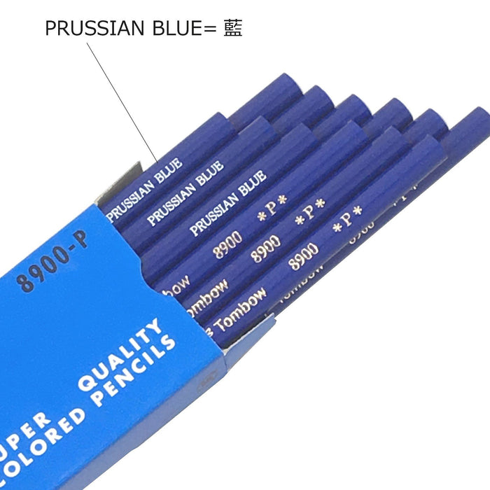 Tombow 8900P Indigo Blue Round Pencil - 1 Dozen Pack-Kiichin - The #1 Place for Japanese Goods in Your Hand!