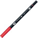 Tombow Dual Brush Pen Set - Carmine AB-T845 6 Piece Pack-Kiichin - The #1 Place for Japanese Goods in Your Hand!