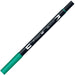 Tombow Dual Brush Pens Genuine AB-T Green 6 Piece Set-Kiichin - The #1 Place for Japanese Goods in Your Hand!