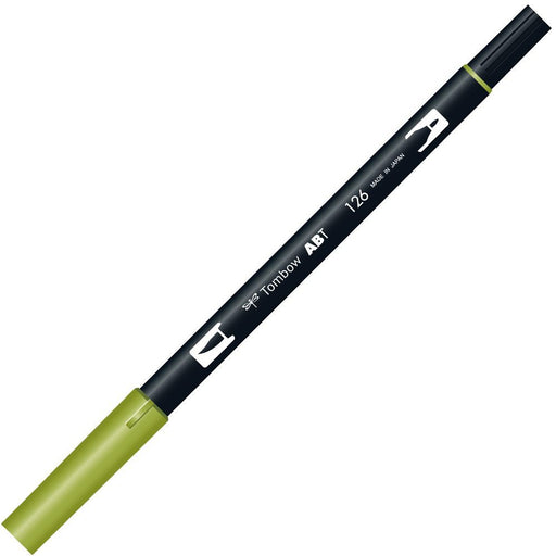 Tombow Dual Brush Pen Set Light Olive 6 Pieces AB-T126-6P-Kiichin - The #1 Place for Japanese Goods in Your Hand!