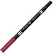 Tombow Dual Brush Pen 6 Pieces in Wine Red AB-T837 Brush Pen Set-Kiichin - The #1 Place for Japanese Goods in Your Hand!