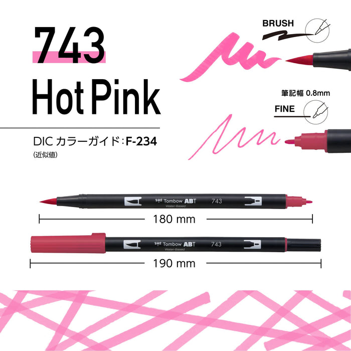 Tombow Dual Brush Pen 10-Color Set Bright Art Collection AB-T10Cbr-Kiichin - The #1 Place for Japanese Goods in Your Hand!