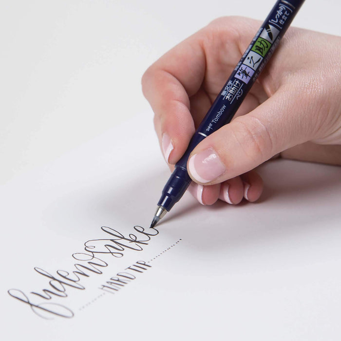 Tombow Fudenosuke Brush Sign Pen 2Set Gcd112 & Gcd111 – High-Quality Writing Tools-Kiichin - The #1 Place for Japanese Goods in Your Hand!