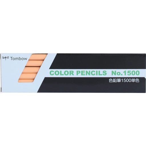 Tombow Light Orange 1500 Colored Pencils Box of 12 Single Color-Kiichin - The #1 Place for Japanese Goods in Your Hand!
