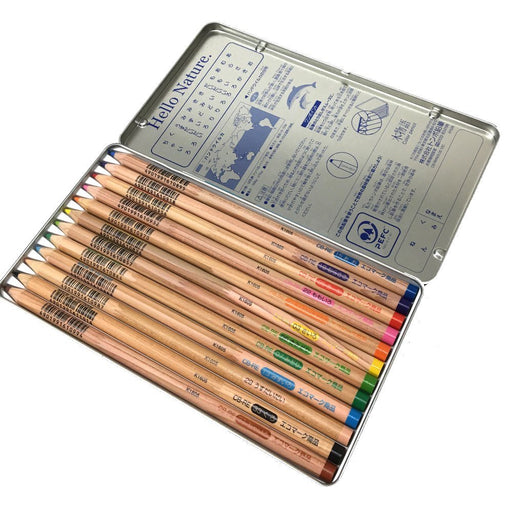 Tombow Hello Nature Red Panda 12-Color Set Colored Pencil CB-RHNDL0212C-Kiichin - The #1 Place for Japanese Goods in Your Hand!