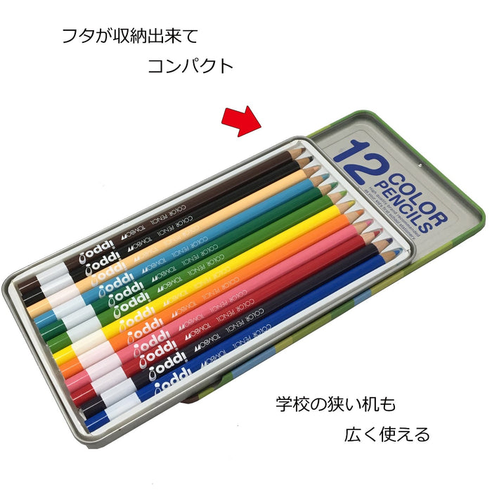 Tombow Ippo Colored Pencil Set 12 Vibrant Colors in Slide Can-Kiichin - The #1 Place for Japanese Goods in Your Hand!