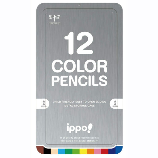 Tombow Ippo 12-Color Natural Hued Pencil Set in Slide Can-Kiichin - The #1 Place for Japanese Goods in Your Hand!