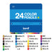 Tombow Ippo Colored Pencil Set 24 Colors Plain Blue Slide Can - Tombow Art Supplies-Kiichin - The #1 Place for Japanese Goods in Your Hand!