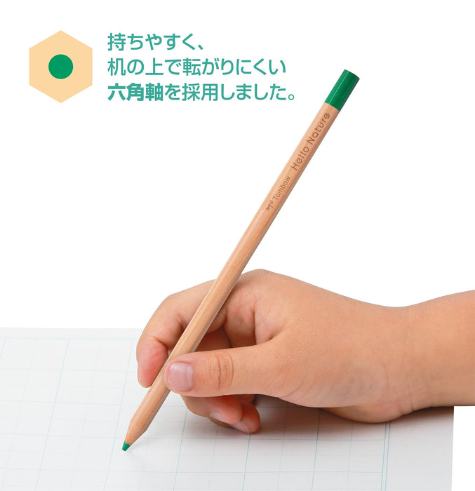 Tombow 12 Color Set Bottlenose Dolphin Theme Hello Nature Colored Pencils-Kiichin - The #1 Place for Japanese Goods in Your Hand!