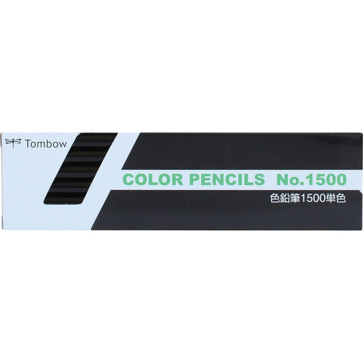 Tombow Single Color Black Colored Pencils 1500 Series - Pack of 1 Dozen-Kiichin - The #1 Place for Japanese Goods in Your Hand!