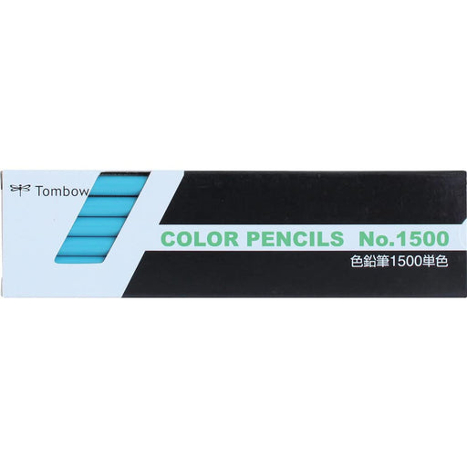 Tombow Light Blue Colored Pencils Single Color 1500-13 Pack of 12-Kiichin - The #1 Place for Japanese Goods in Your Hand!