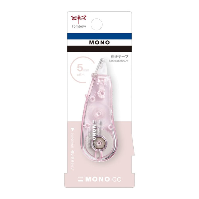 Tombow Mono CC Soft Pink Correction Tape 5mm Width Pack of 5-Kiichin - The #1 Place for Japanese Goods in Your Hand!