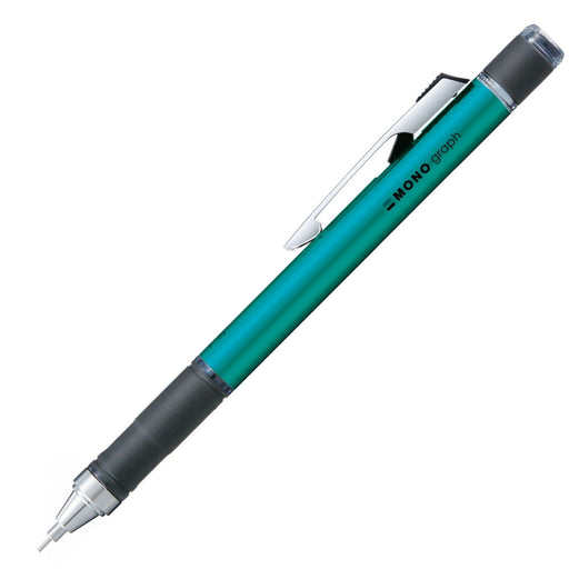 Tombow Mono Monograph Mechanical Pencil with Rubber Grip Turquoise DPA-141C-Kiichin - The #1 Place for Japanese Goods in Your Hand!