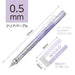 Tombow Monograph Mechanical Pencil and Mono Eraser Set 0.5mm Clear Purple-Kiichin - The #1 Place for Japanese Goods in Your Hand!