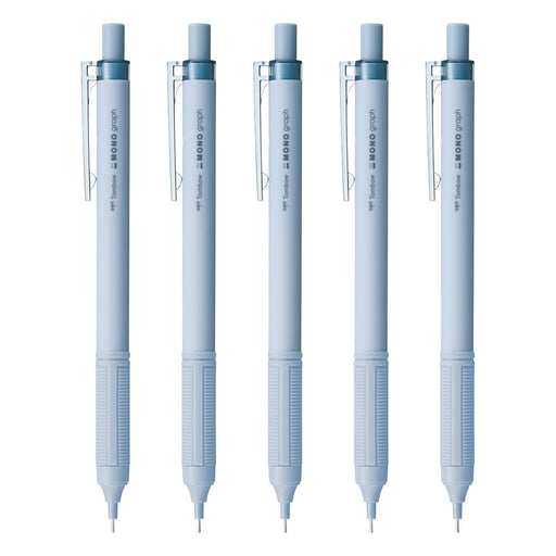Tombow Monograph Light Mechanical Pencil 0.3mm Grayish Blue 5 Pieces Set-Kiichin - The #1 Place for Japanese Goods in Your Hand!