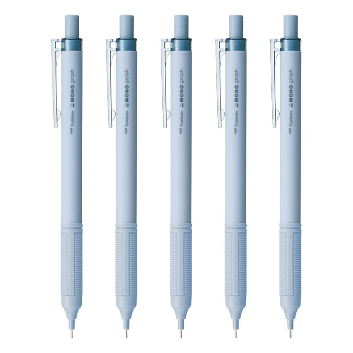 Tombow Monograph Light Mechanical Pencil 0.3mm Grayish Blue 5 Pieces Set-Kiichin - The #1 Place for Japanese Goods in Your Hand!