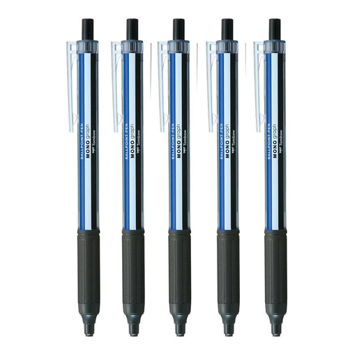 Tombow Monograph Light Ballpoint Pen 0.5mm Black Ink Mono Color 5-Pack-Kiichin - The #1 Place for Japanese Goods in Your Hand!