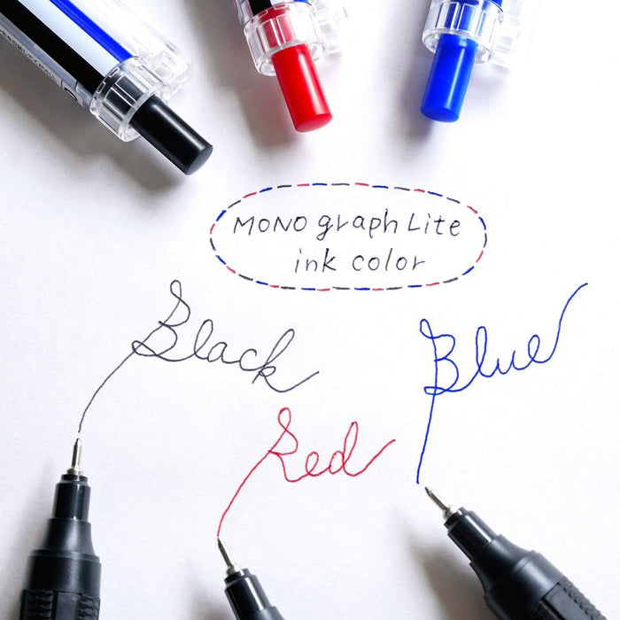 Tombow Blue Ink 0.5mm Mono Graph Light Oil-Based Ballpoint Pen Axis Color 5 Pack-Kiichin - The #1 Place for Japanese Goods in Your Hand!