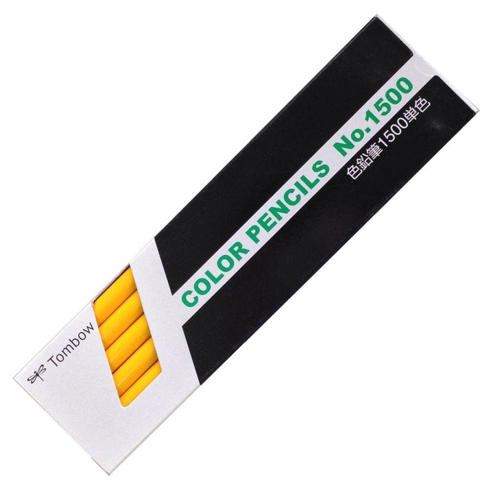 Tombow Colored Pencils 1500 Series - Bright Color Pack of 12-Kiichin - The #1 Place for Japanese Goods in Your Hand!