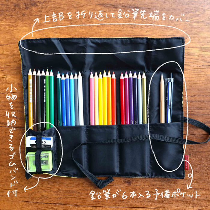 Tombow Colored Pencil Set with Mini Sharpener 24 Colors in Roll Case-Kiichin - The #1 Place for Japanese Goods in Your Hand!