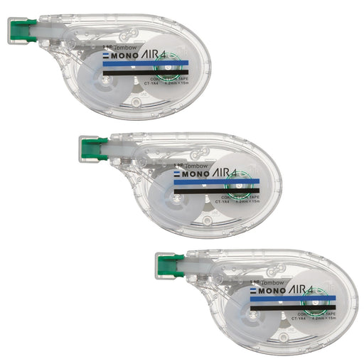 Tombow Mono Air Correction Tape 4.2mm Horizontal Pull 3-Pack KPB-331-Kiichin - The #1 Place for Japanese Goods in Your Hand!