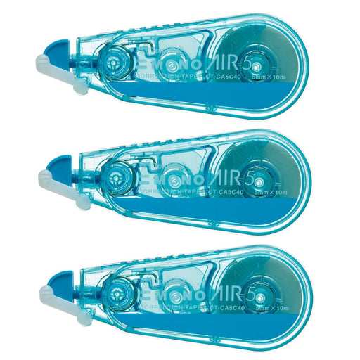 Tombow Mono Air Blue Pencil Correction Tape 5mm Pack of 3 - KPB-322-Kiichin - The #1 Place for Japanese Goods in Your Hand!
