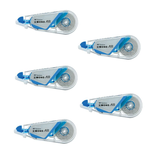 Tombow Mono Air Clear Blue Pencil Correction Tape 5mm 5-Pack-Kiichin - The #1 Place for Japanese Goods in Your Hand!