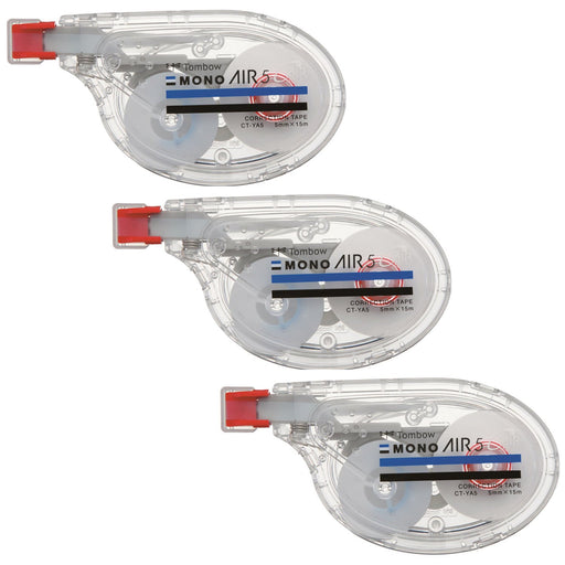Tombow Mono Air Correction Tape 5mm Horizontal Pull 3 Piece Set-Kiichin - The #1 Place for Japanese Goods in Your Hand!