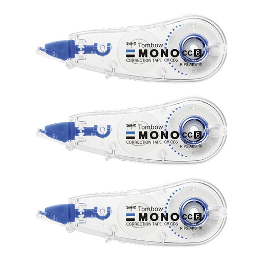 Tombow Mono CC 6mm Correction Tape Pack of 3 KCB-327 Model-Kiichin - The #1 Place for Japanese Goods in Your Hand!